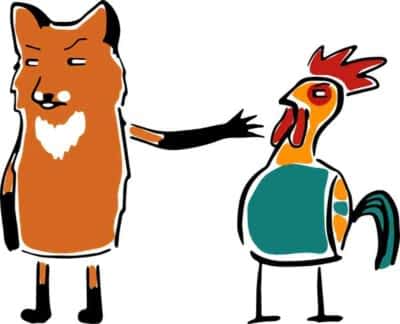 Play tag a strategic version fox chicken and snake