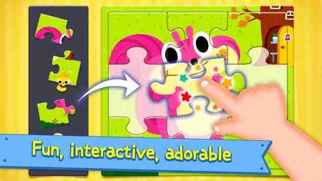 pinkfong puzzle game screen - Play with your kid.com
